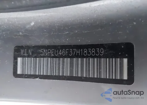 2007 Hyundai Sonata Limited/Se V6 from USA, damaged, VIN 5NPEU46F37H183839
